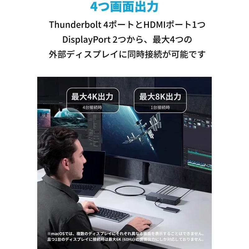 Anker 778 Thunderbolt 4 ドッキングステーション