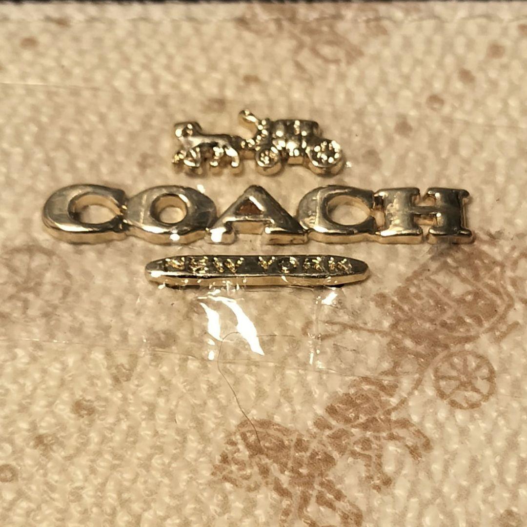 新品未使用 COACH 馬車総柄 L字ファスナー長財布 箱付
