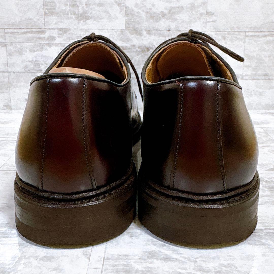 美品✨バーウィック プレーントゥ 3680 ダイナイトソール 革靴 8.5 茶