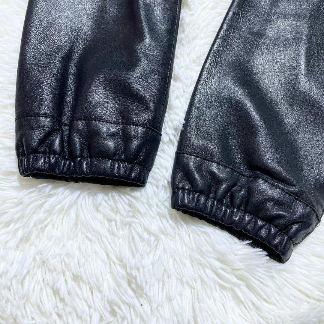 ドゥロワー ブルゾン 羊革 ラムレザー ブラック Ｍサイズ