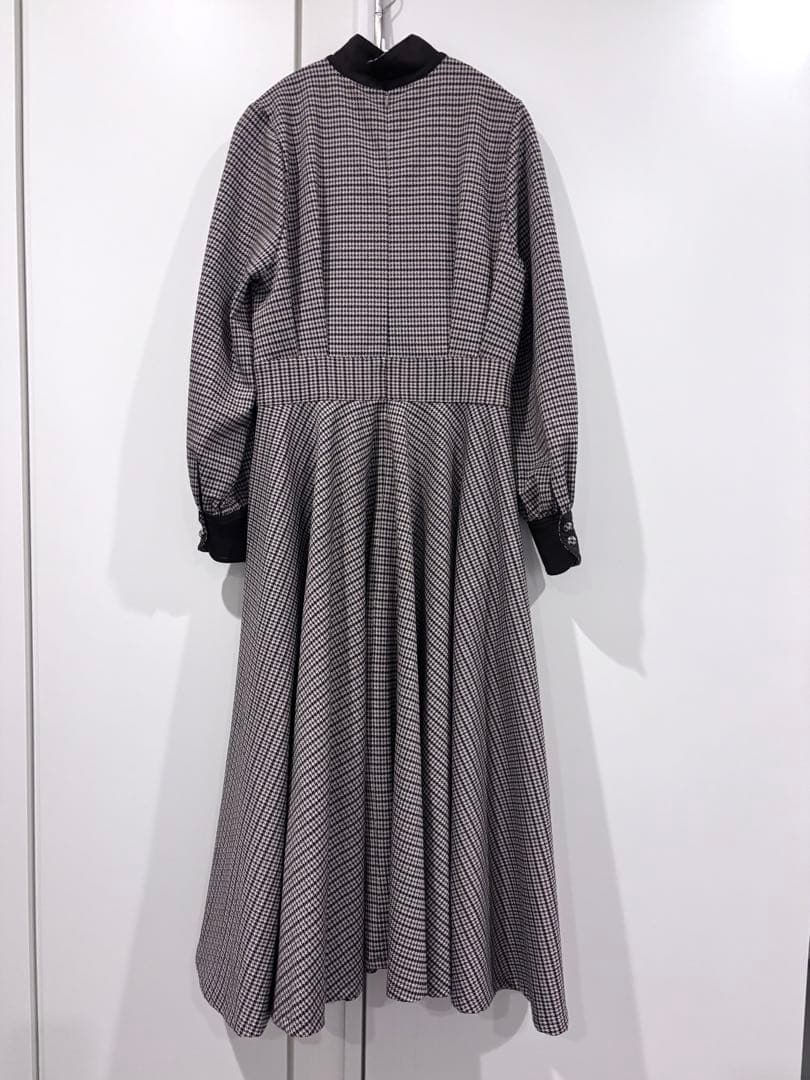 【本日1/25終了】foufou chidori 千鳥チェックロングワンピース1