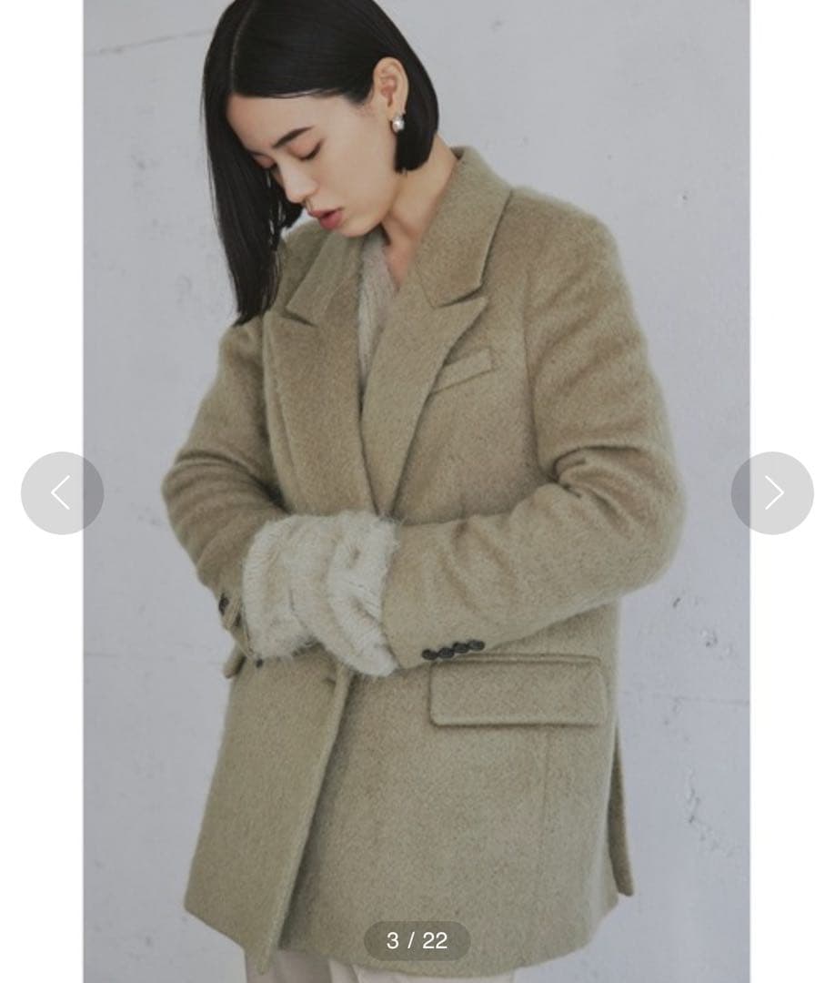 mm.　MIESROHE シャギーダブルブレストJK