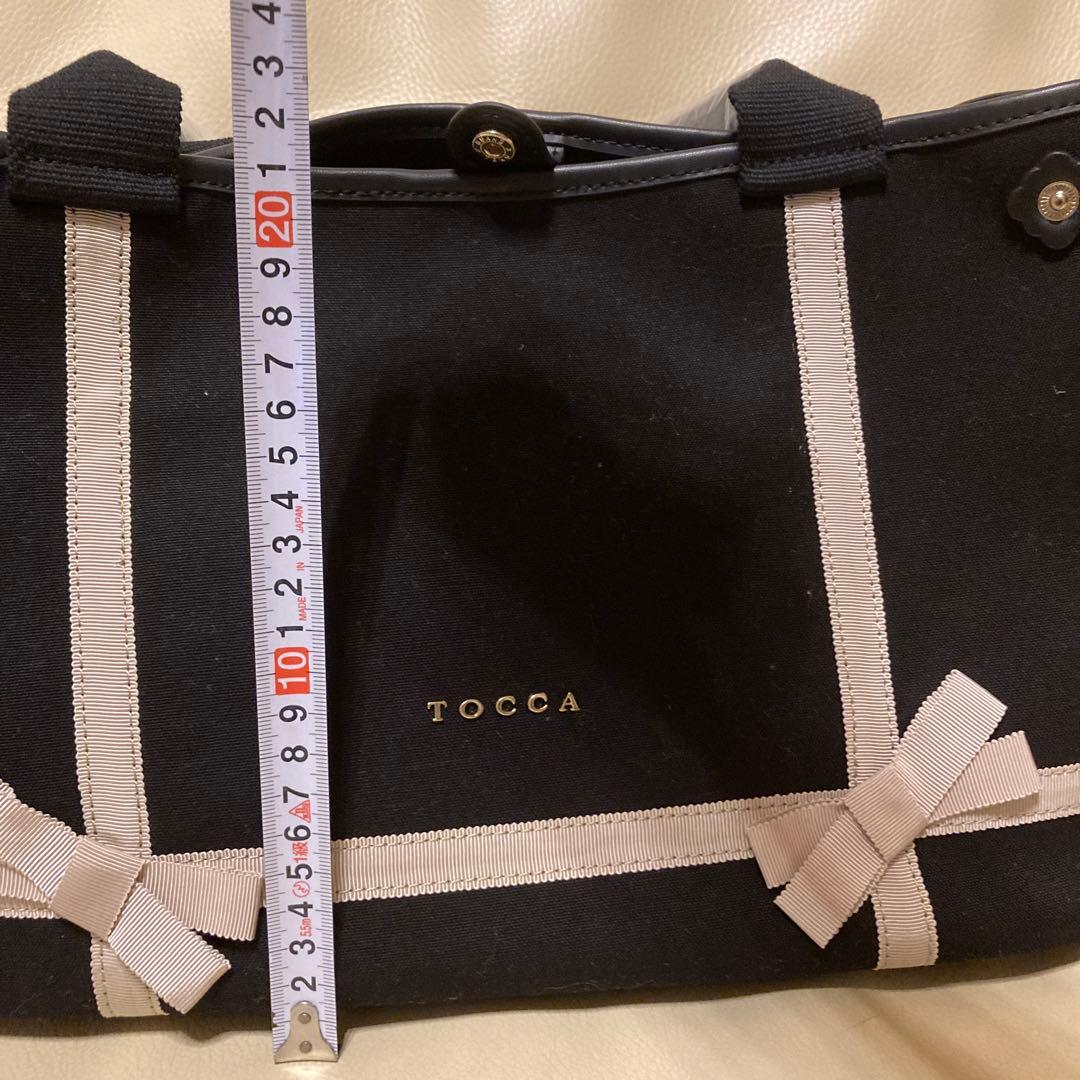 新品タグ付き　TOCCA トートバッグ 黒 キャンバス