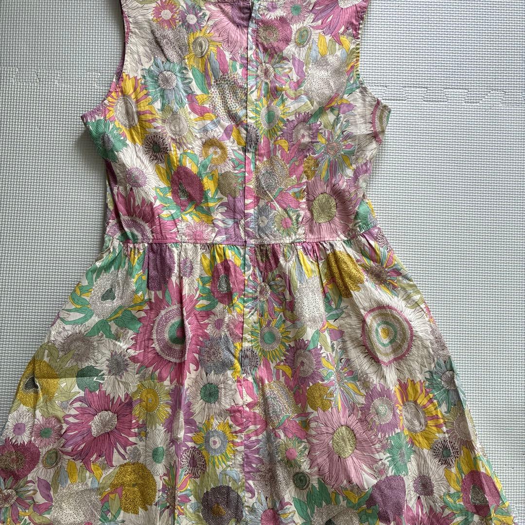 同梱あり専用ベビー80花柄ロンパース・ママ用ドレスセット　双子コーデ