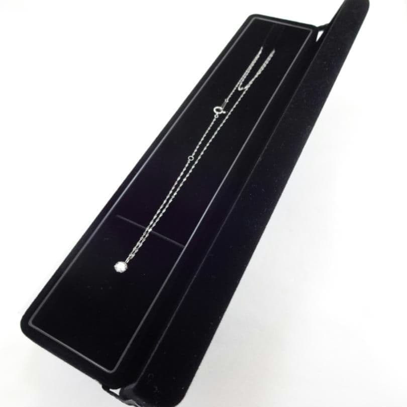【美品】0.4ct　一粒ダイヤモンド　ネックレス　プラチナ
