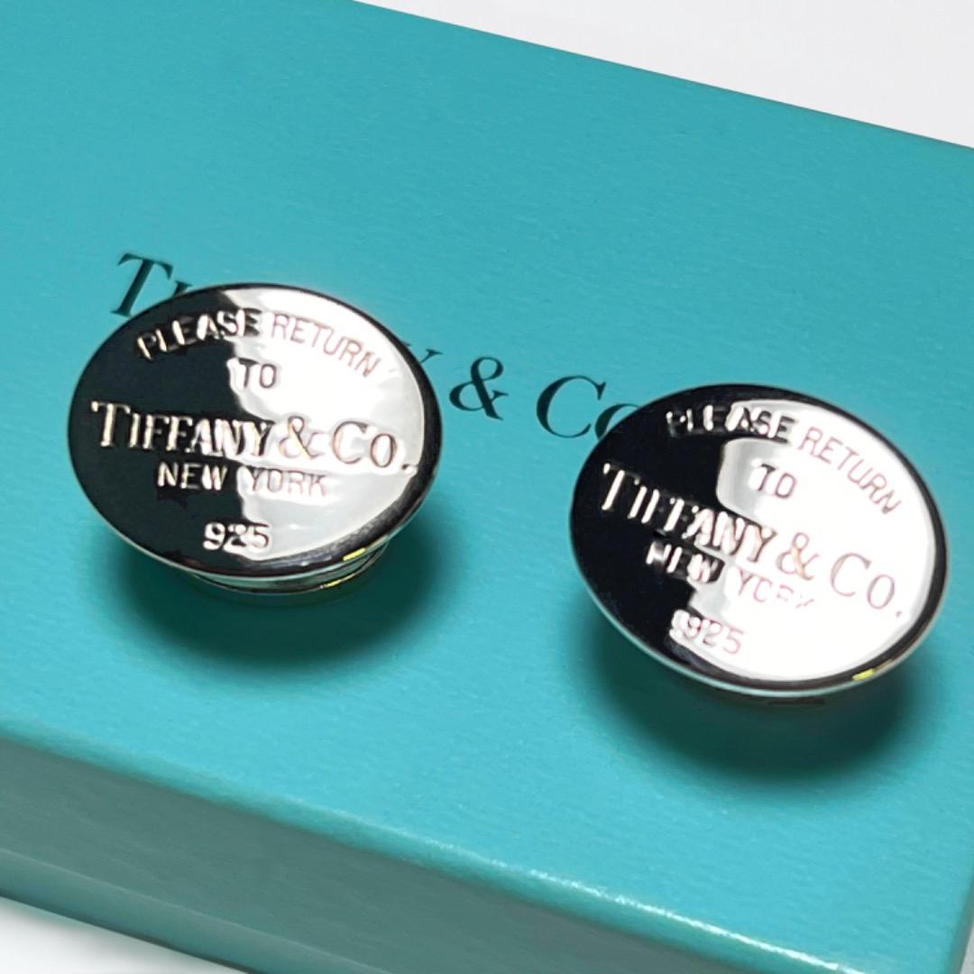 新品 ティファニー　オーバル　リターントゥ　カフス　カフリンクス　Tiffany
