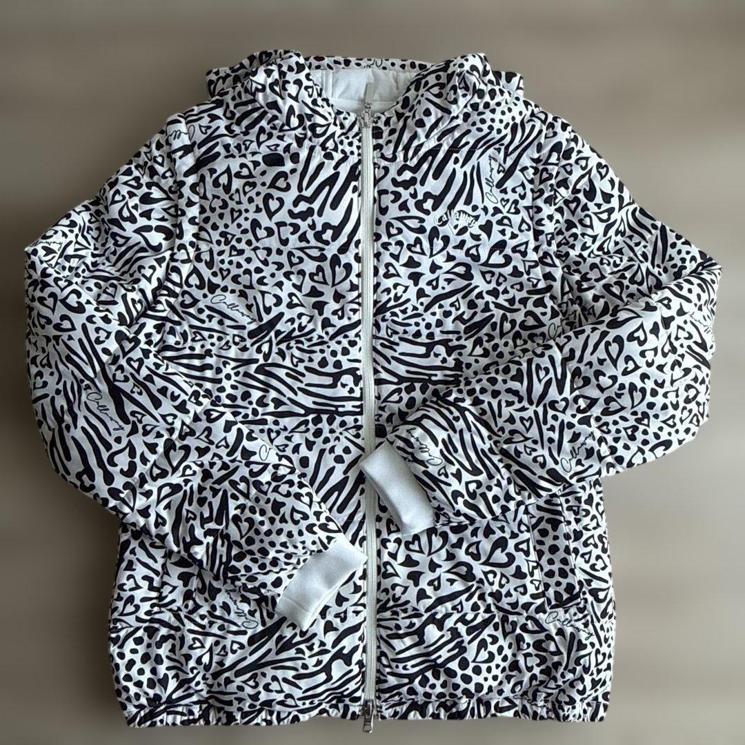 美品！Callaway レディース ゴルフ ジャケット （白黒）