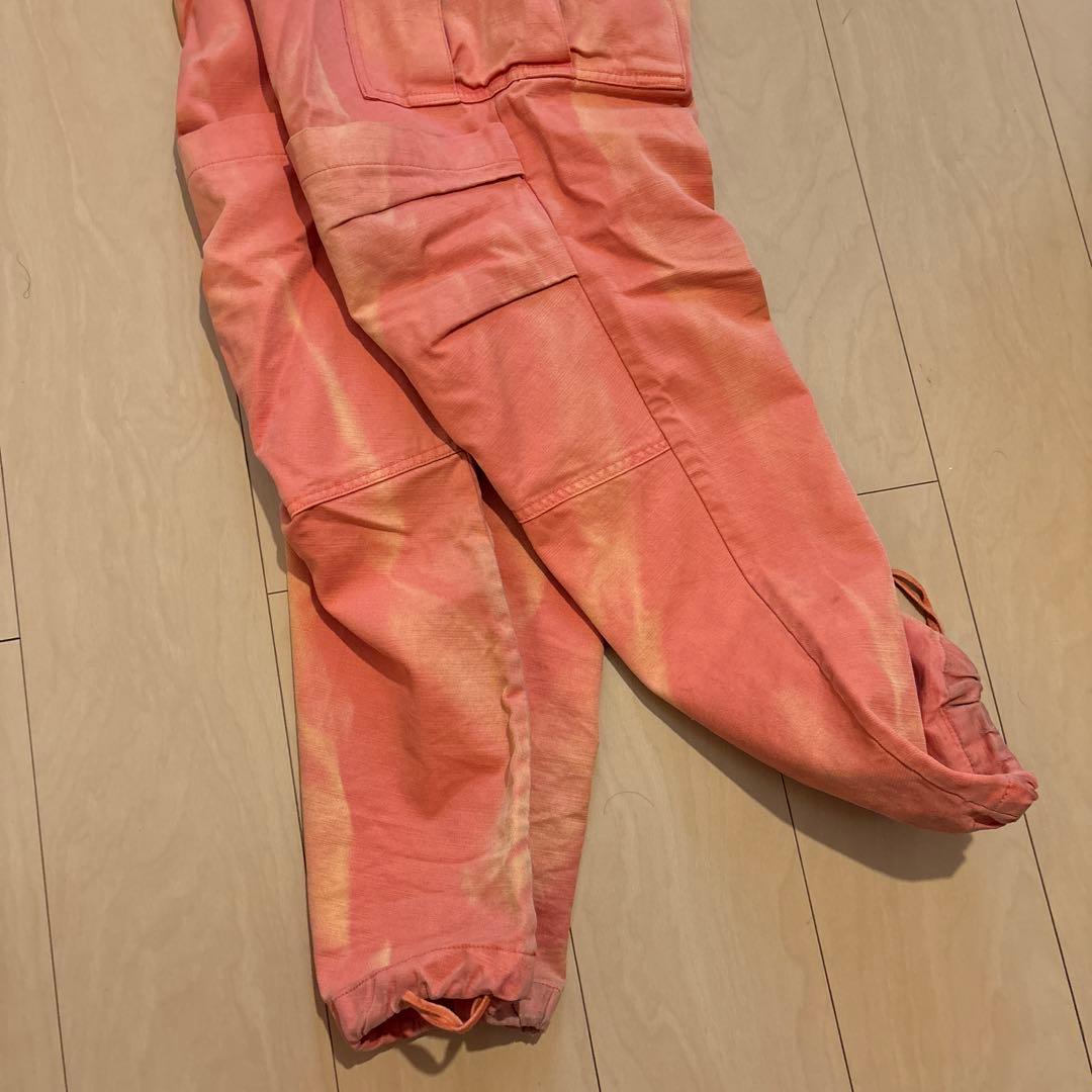 DIESEL ディーゼル　フェード加工　オレンジ カーゴパンツ