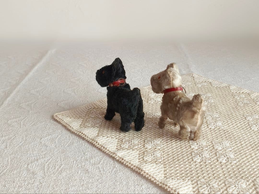 * vintage teria ❀ クリーム色の毛並みの テリアさん