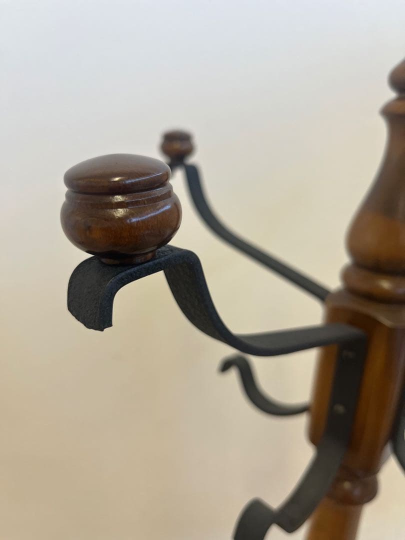 【karimoku】カリモク　コロニアル　ポールハンガー　アンティーク