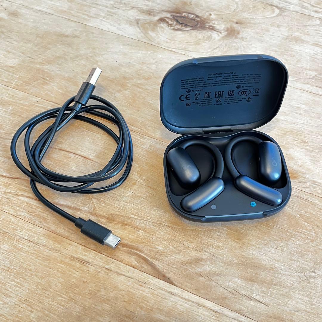 Anker Soundcore AeroFit 2 ながら聞きイヤホン　ブラック