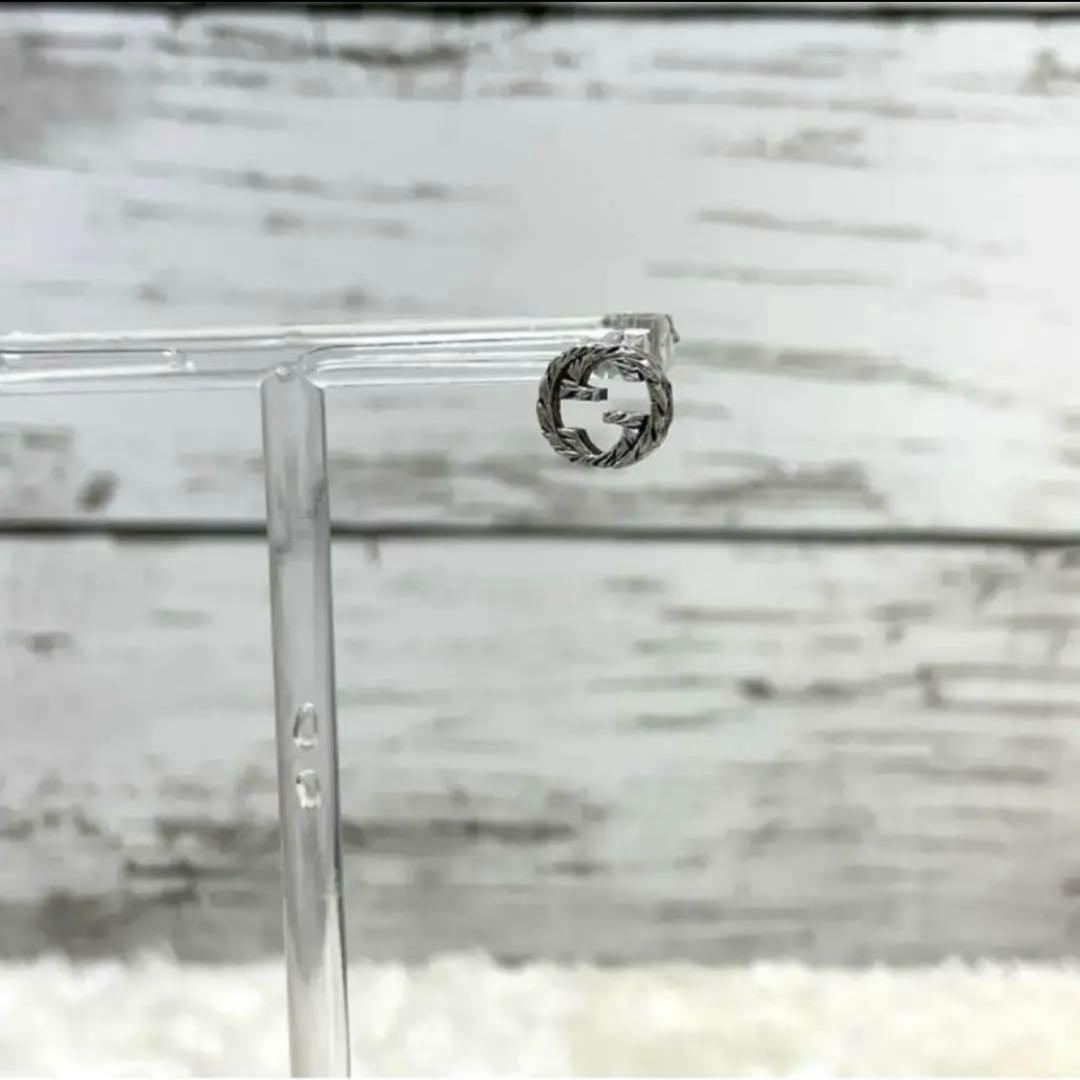 【極美品】グッチ　インターロッキングGピアス片耳　アラベスク