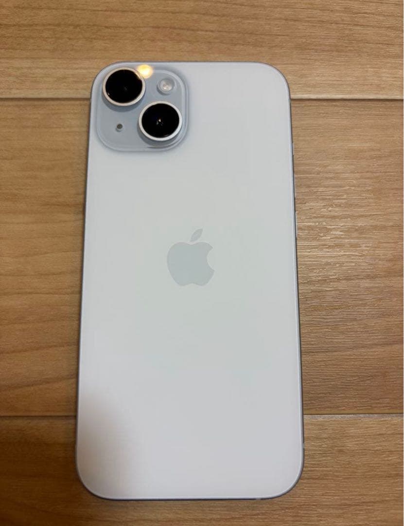 iPhone 15 128gb simフリー　ブルー　バッテリー90%