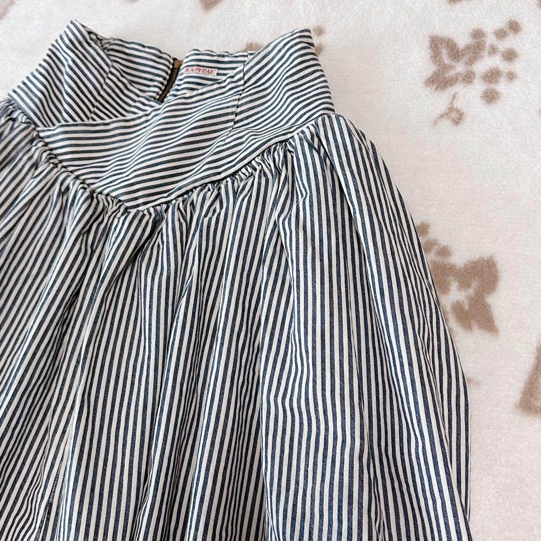 キャピタル ヒッコリーデニム ワイド スカートパンツ サルエル ガウチョ 袴