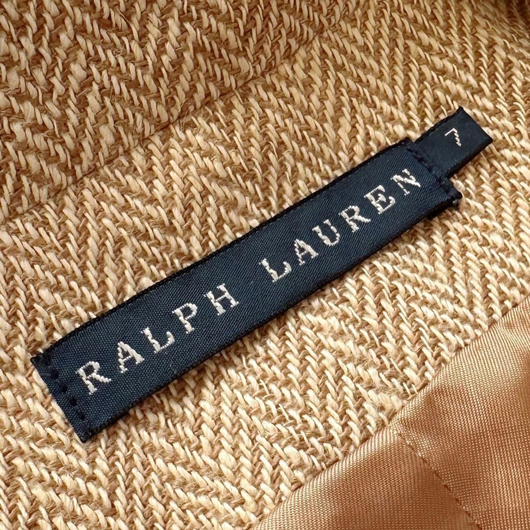 ラルフローレン【リネン100%ヘリンボーン／チンストラップ】テーラードジャケット