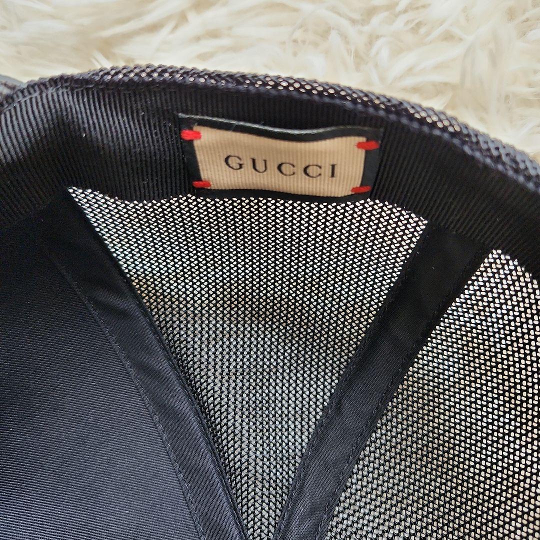 【未使用級】グッチ　GUCCI スネークモチーフ ブラックキャップ