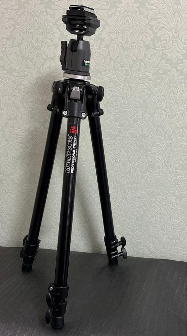 [美品]マンフロット 190B + ベルボン Velbon PH-163HA