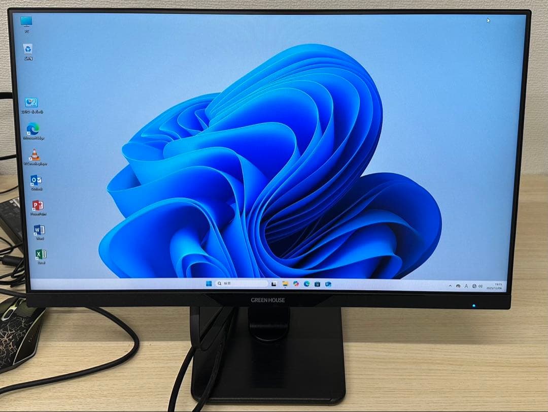 GREENHOUSE GH-LCW24L 24インチ液晶モニタHDMIスピーカー