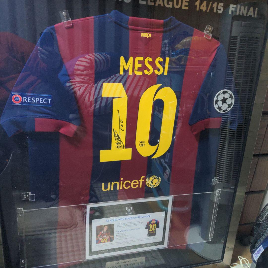 メッシ　チャンピオンズリーグ仕様 直筆サイン