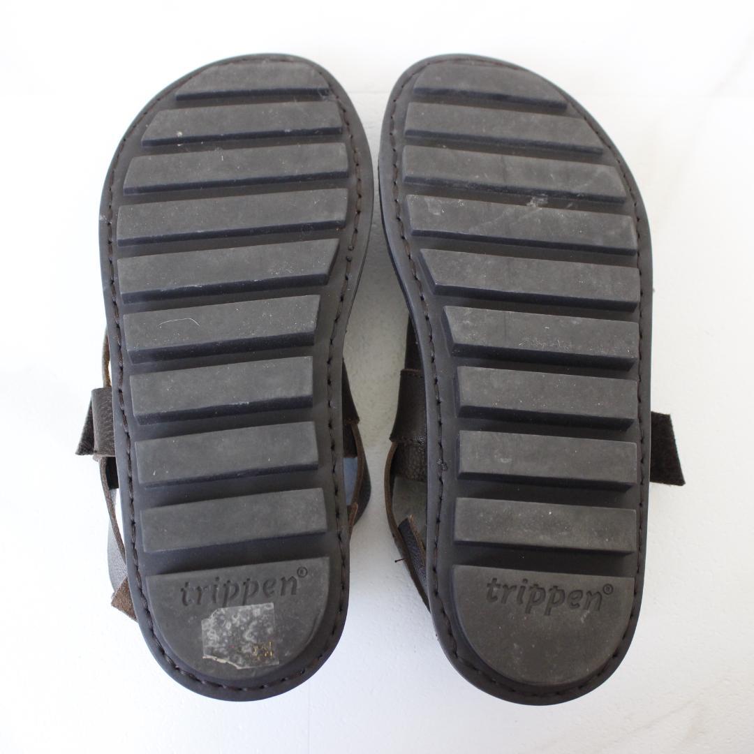 【美品】Trippen CLEARCUT レザーサンダル 38 ブラウン