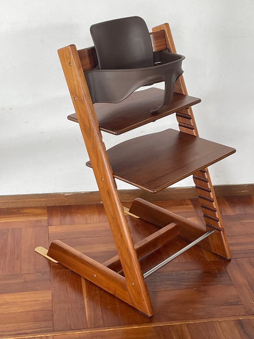 ストッケ トリップトラップ アメリカン ウォールナット ベビーガード セット