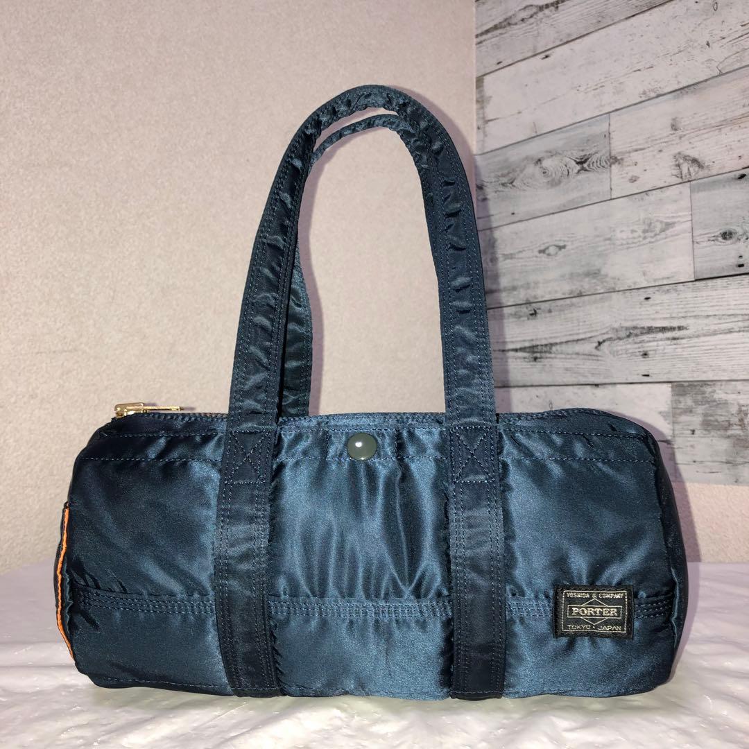 未使用級✨希少 ポーター タンカー ミニダッフルS アイアンブルー 金ファスナー