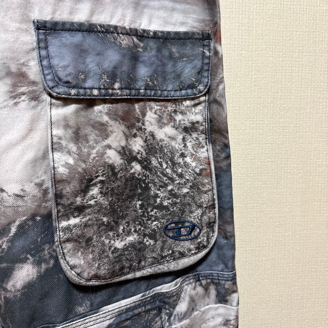 DIESEL P-MIRT プリントカーゴジョガーパンツ