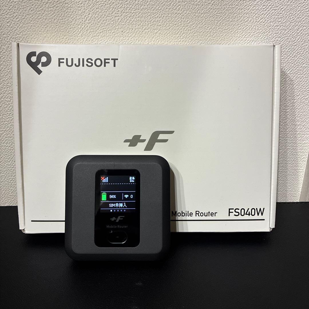 富士ソフト +F FS040W モバイル Wi-Fi ルーター