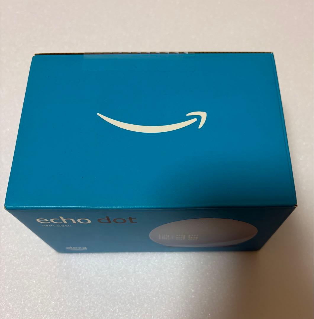 アレクサ Alexa echo dot with clock新品クラウドブルー