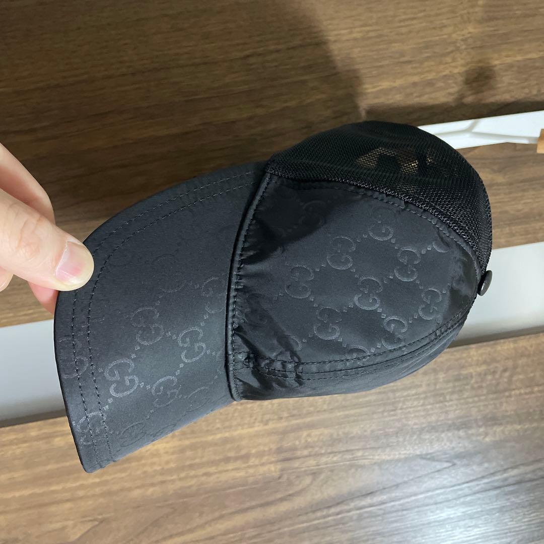 GUCCI ブラック メッシュキャップ