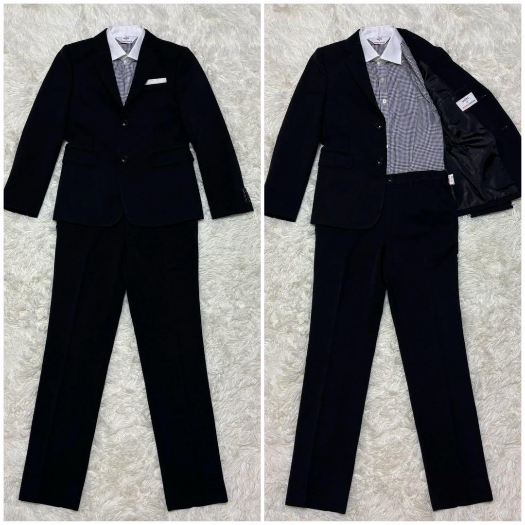 【ワルツバイビームスデザイン】キッズフォーマル　スリーピース　卒服　男の子　黒