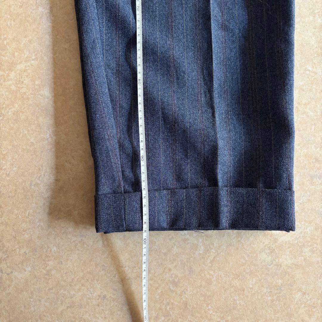 50s 60s ウールスラックス　ストライプ　極太