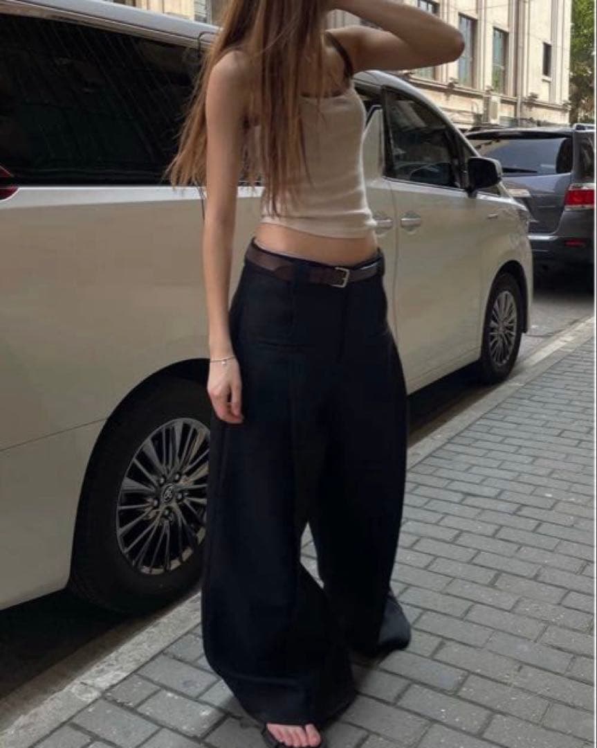 Fax Copy Express ワイドスラックス Sサイズ ブラック