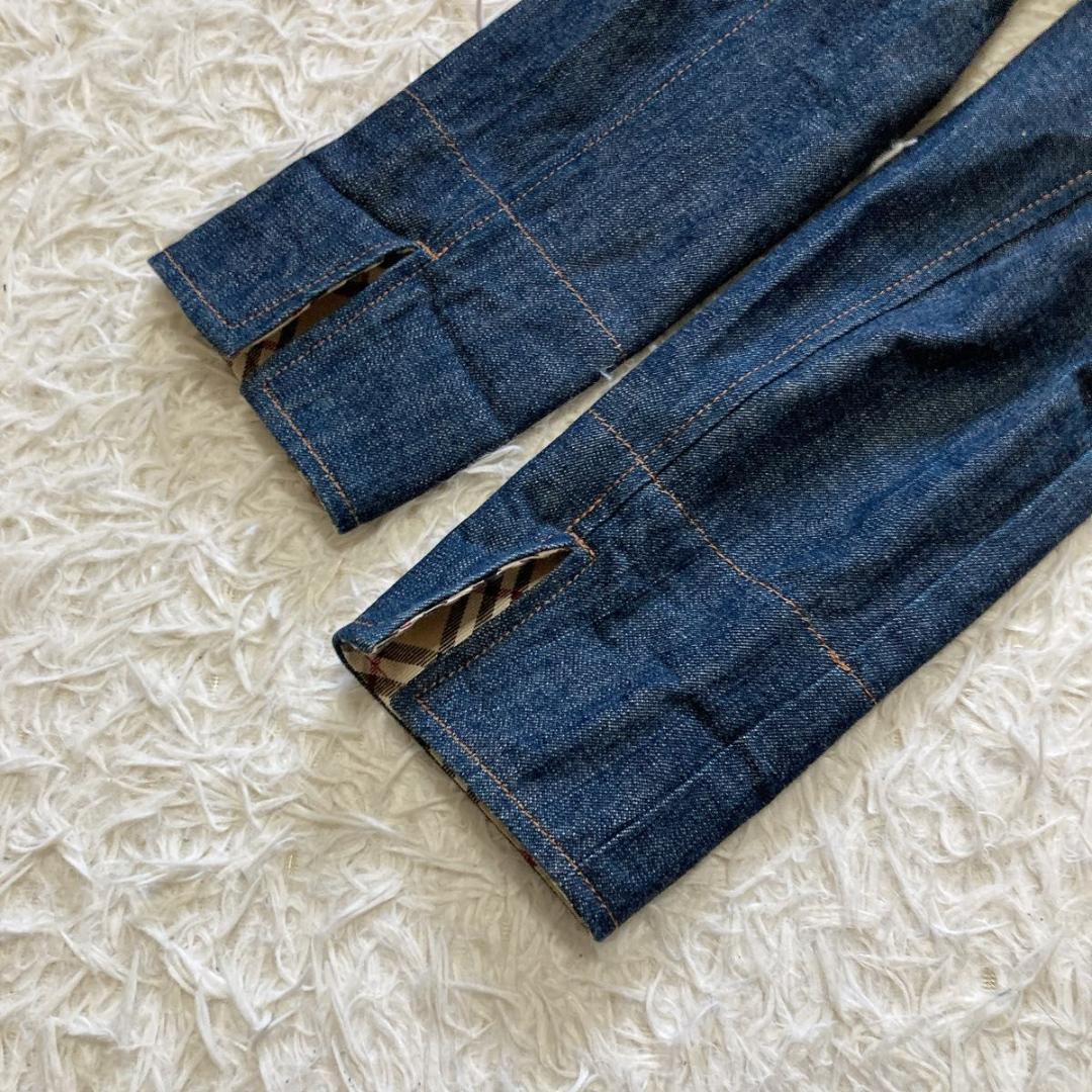 ⭐バーバリーロンドン⭐デニムジャケット インディゴ ノバチェック Gジャン