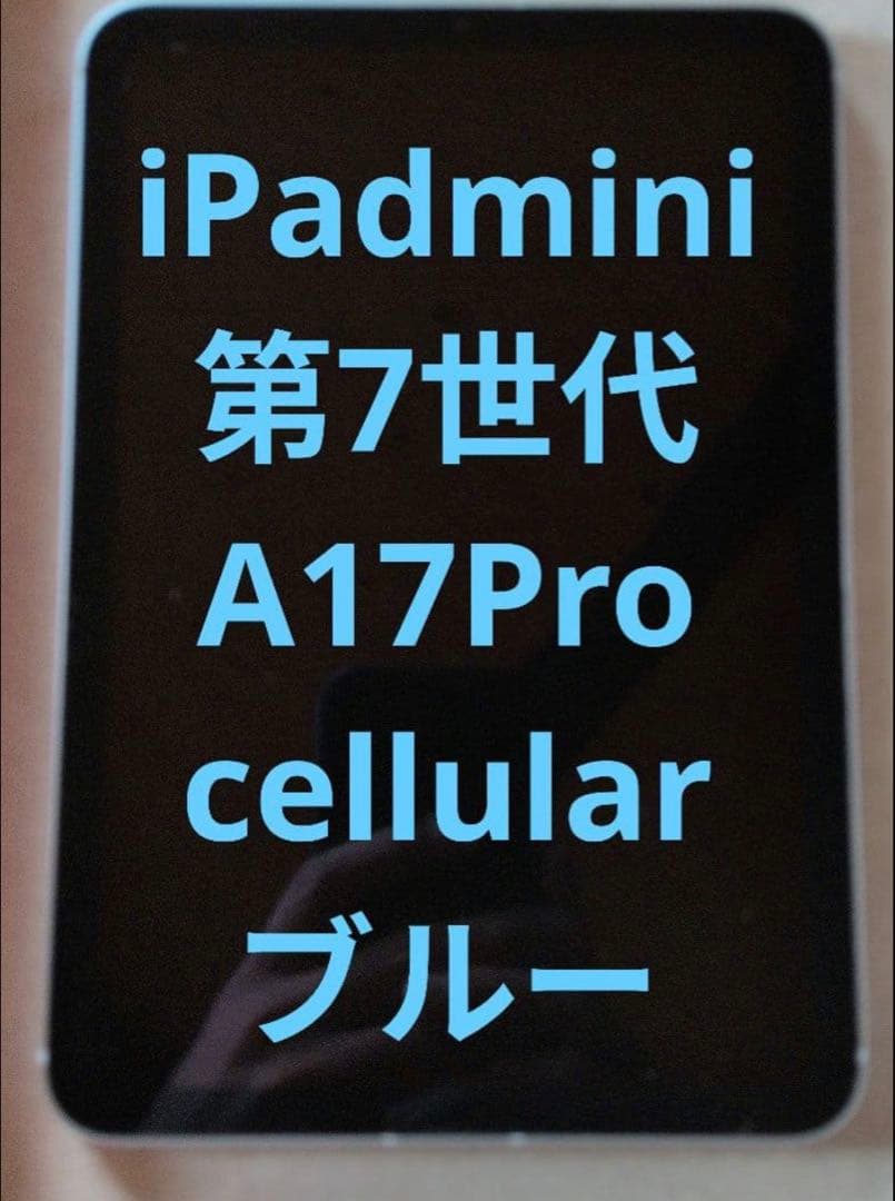 iPadmini 第7世代 A17Pro cellular ブルー