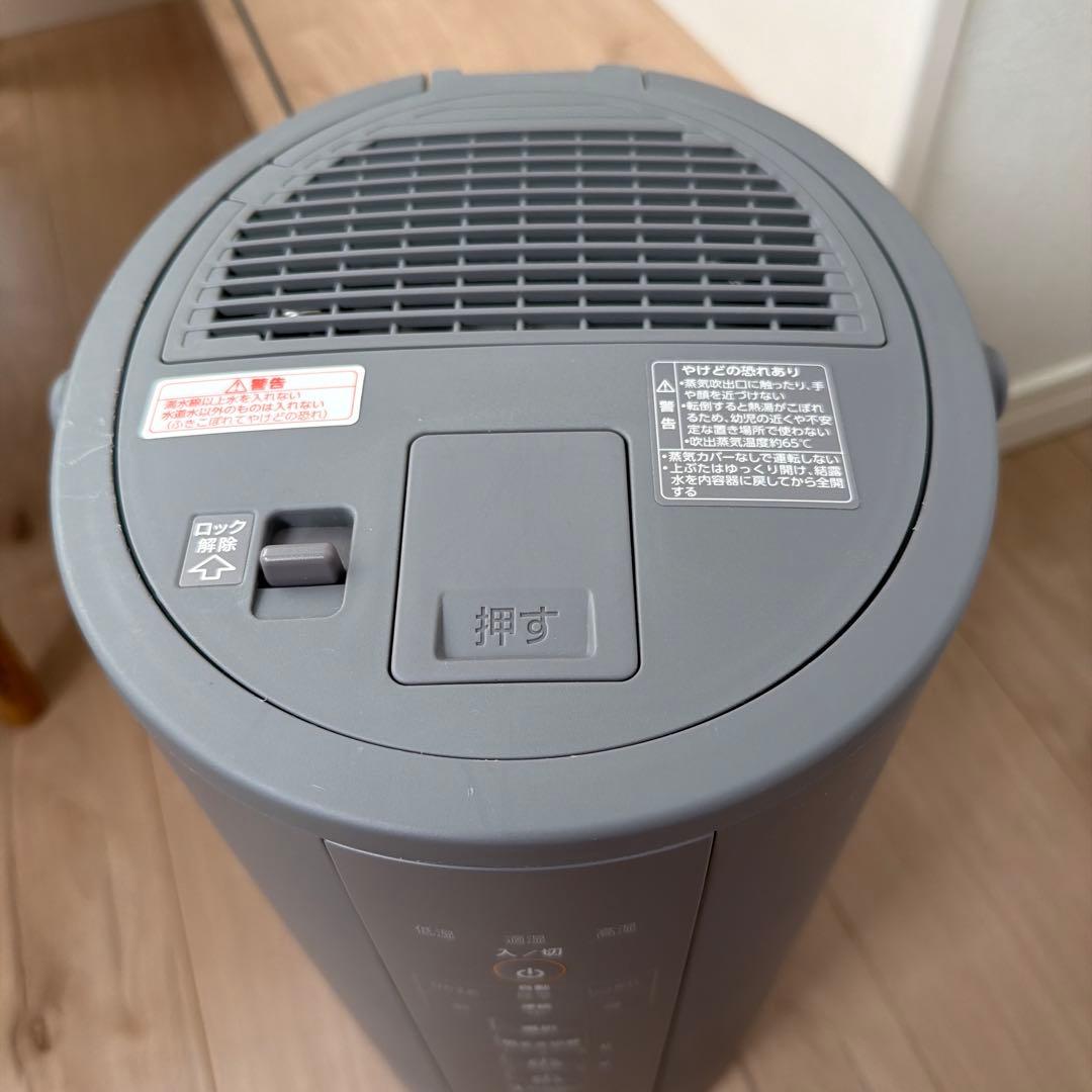 象印 スチーム式加湿器 4L グレー EE-DC50