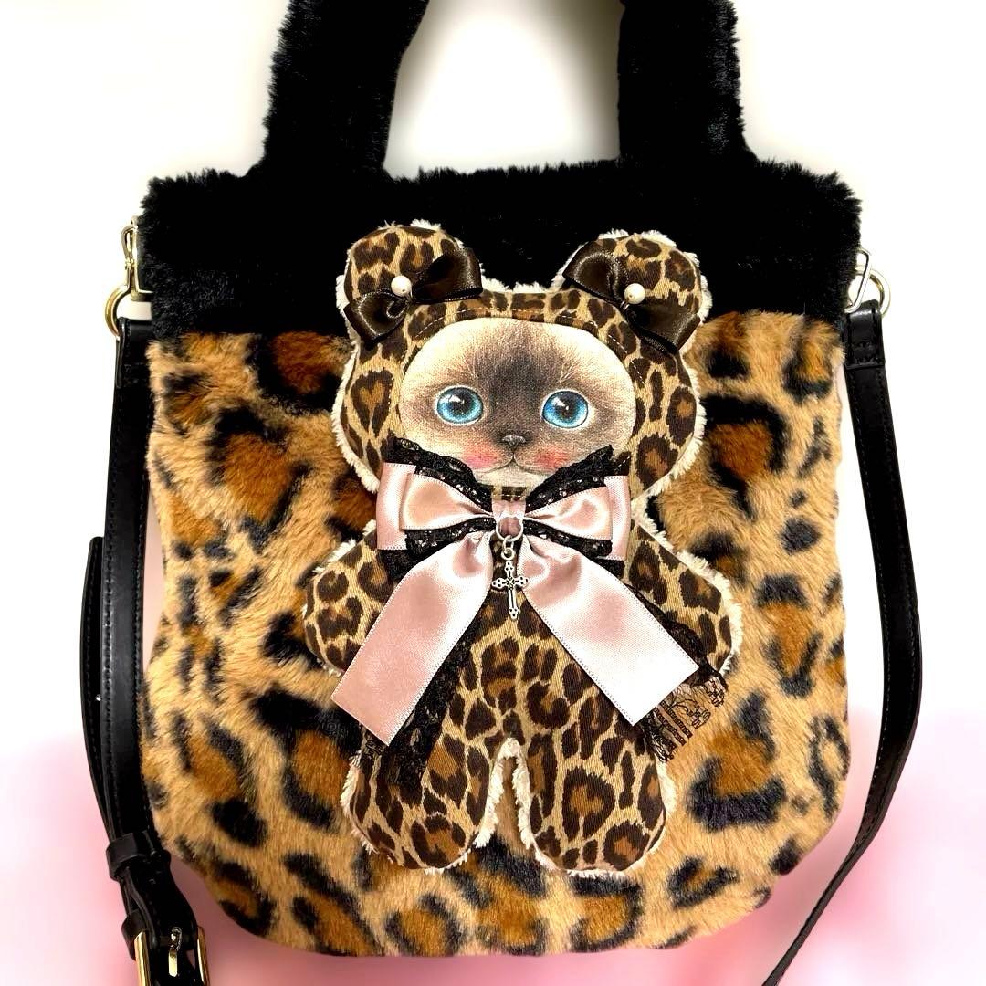 マ*ゲ様 コヤンイサムチョン・ヒョウ柄・ショルダーバック