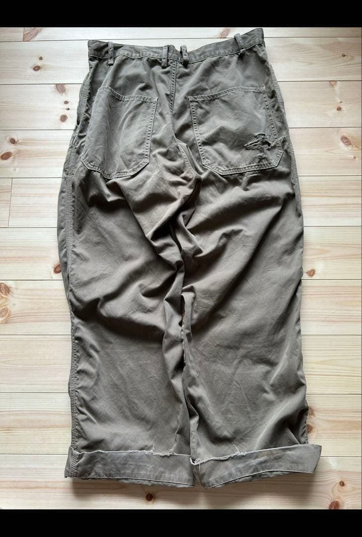 メ*ル様 js. ミリタリー　ビンテージ加工　ミリタリーパンツ　カーキ