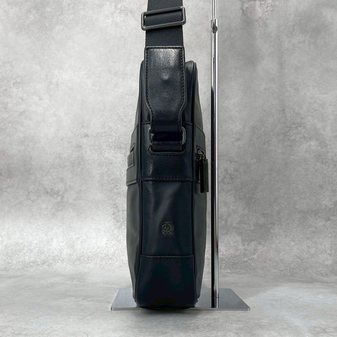 極美品◯ダンヒル　ウィンザー　ショルダーバッグ　クロスボディ　レザー　ロゴ金具