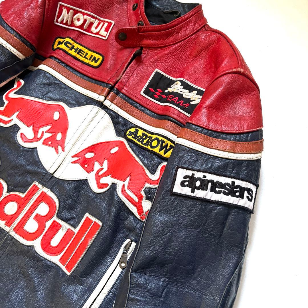 RedBull レッドブル　シングルライダースジャケット　本革