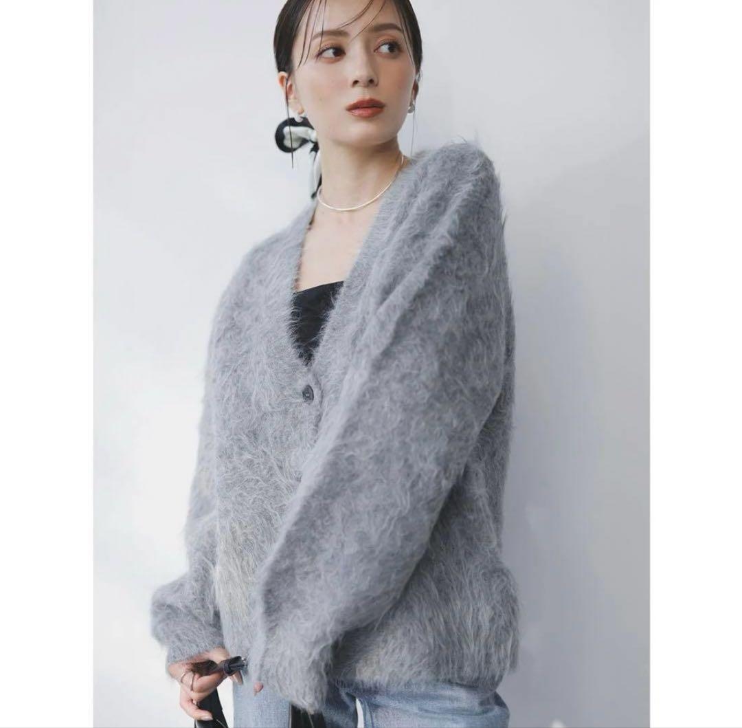 アニュアンス■anuans■スーリーアルパカニットカーディガン