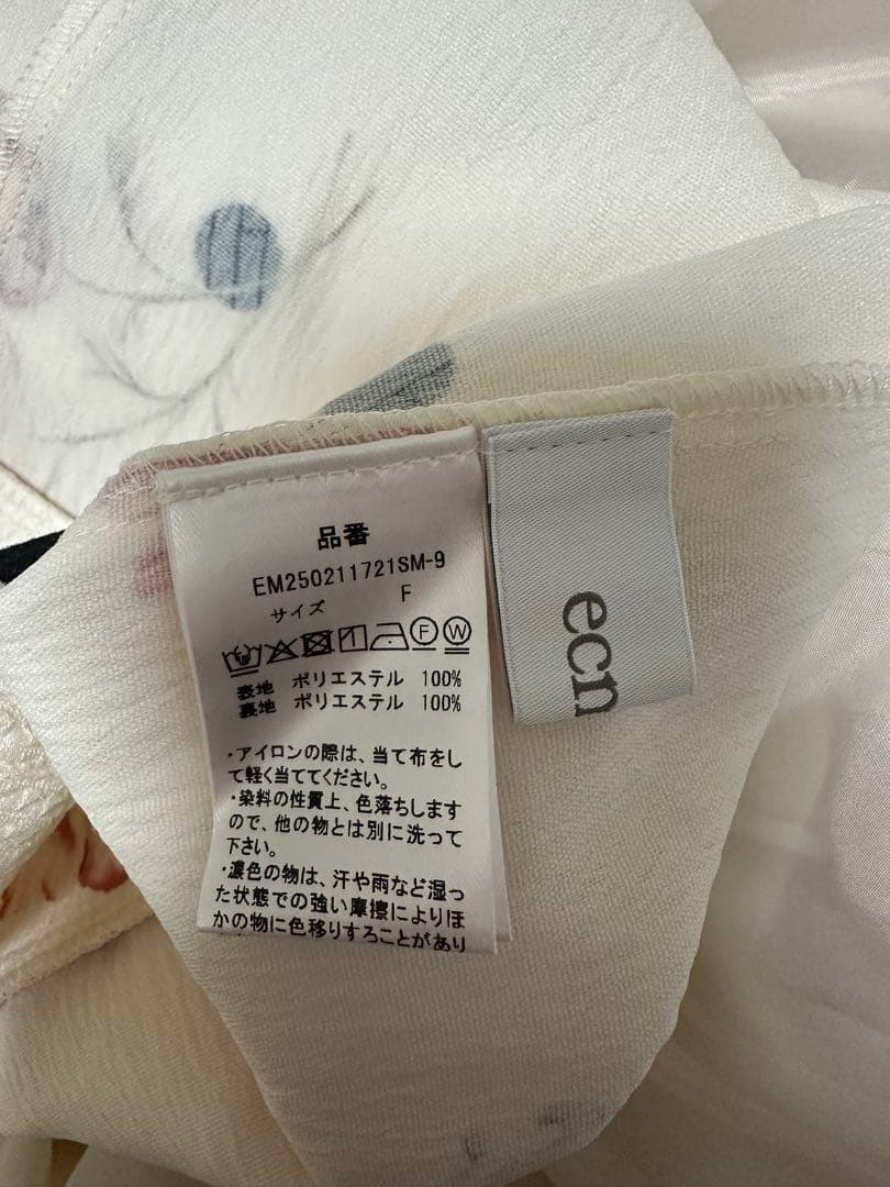 ワンピース ecmile Original dot flower one-piece