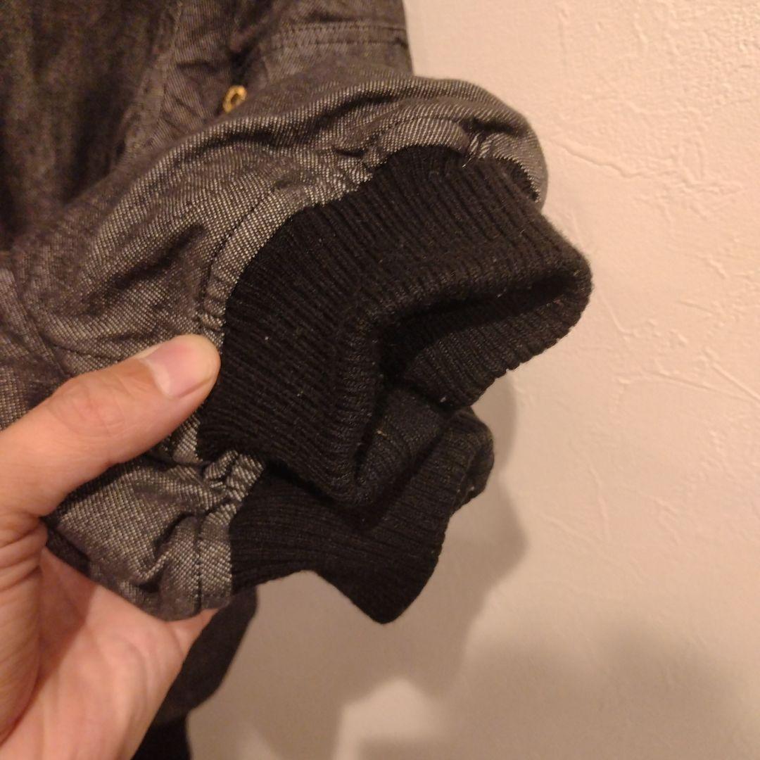 PINK HOUSE ブルゾン　中綿　デニム地　パッチワーク　ワッペン