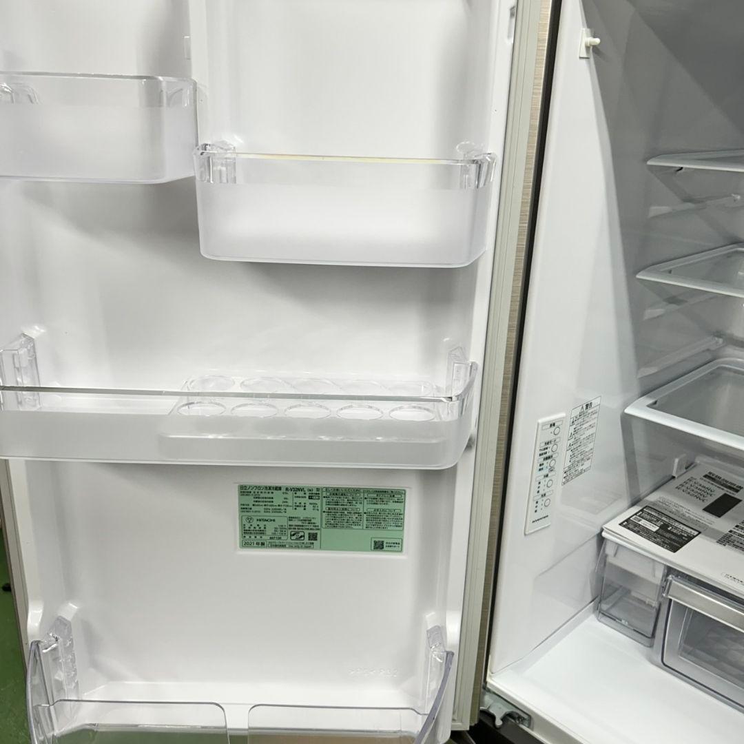 734 冷蔵庫　大型　300L強　左開き　自動製氷機付き　極美品　保証込　家庭用