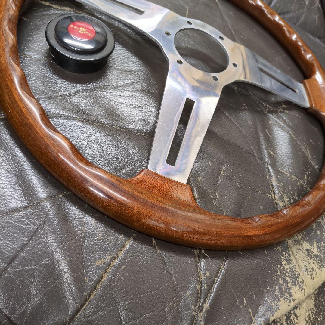 さ*ら様 美品　personal　ウッドステアリング　39%　当時物　パーソナル