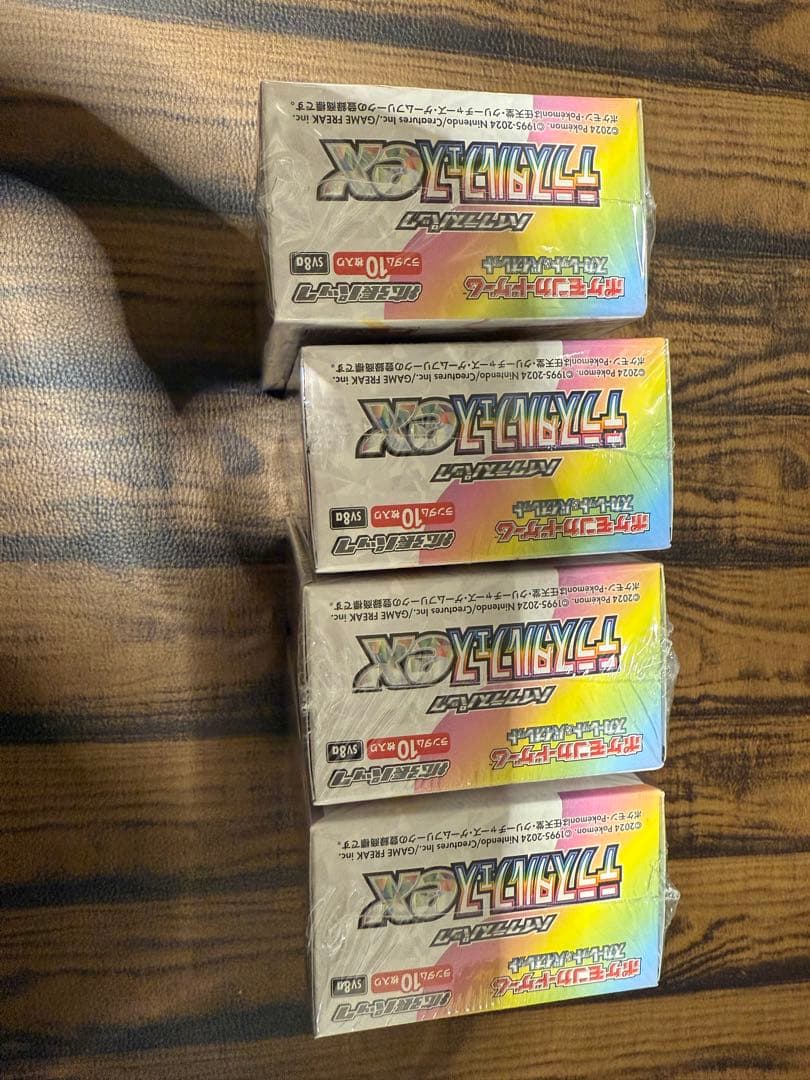 ポケモンカードゲーム テラスタルフェスex 4BOX シュリンク付き 未開封