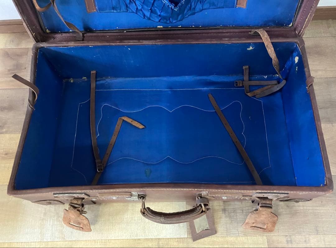 【昭和レトロ アンティーク】革製トランクバッグ ヴィンテージ