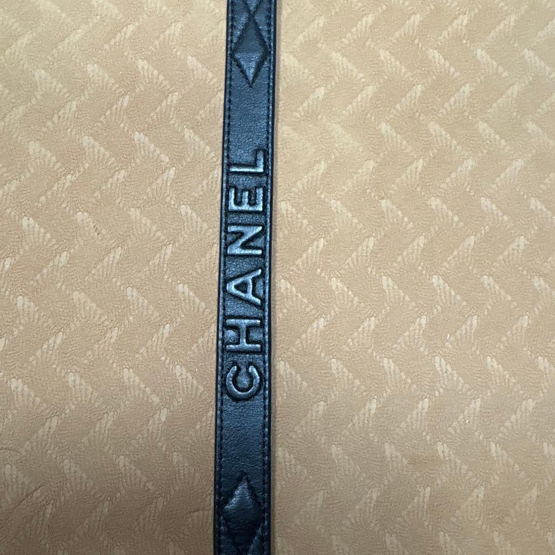 CHANEL ブラック キルティングベルト