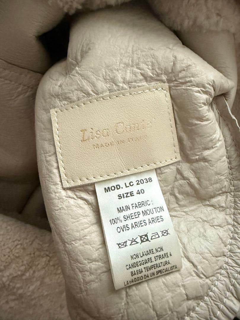 イタリア製　Lisa Conte リサコンテ　ムートン コート