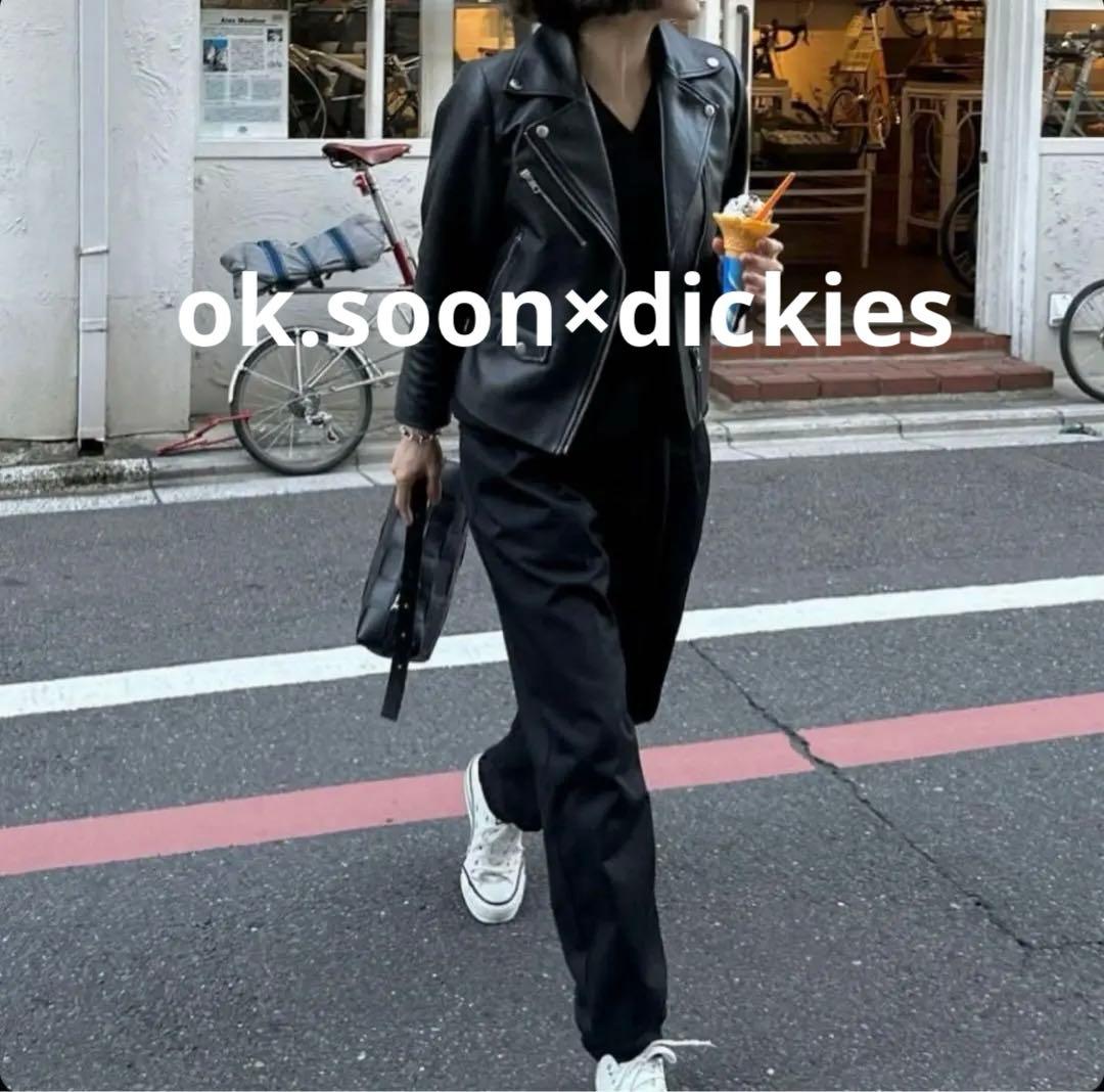 ok.soon×dickies 2tuck tapered chinopants